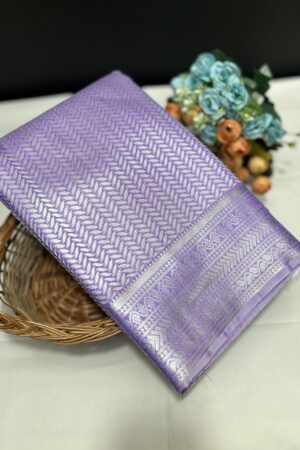 full bridal silver zari saree