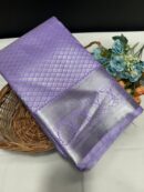 full bridal silver zari saree