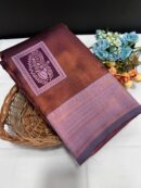 Premium tissue semi Kanchi with mango motif