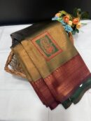 Premium tissue semi Kanchi with mango motif