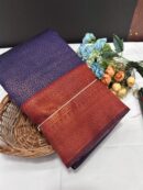 Semi Kanchi polka dots same like pure silk design