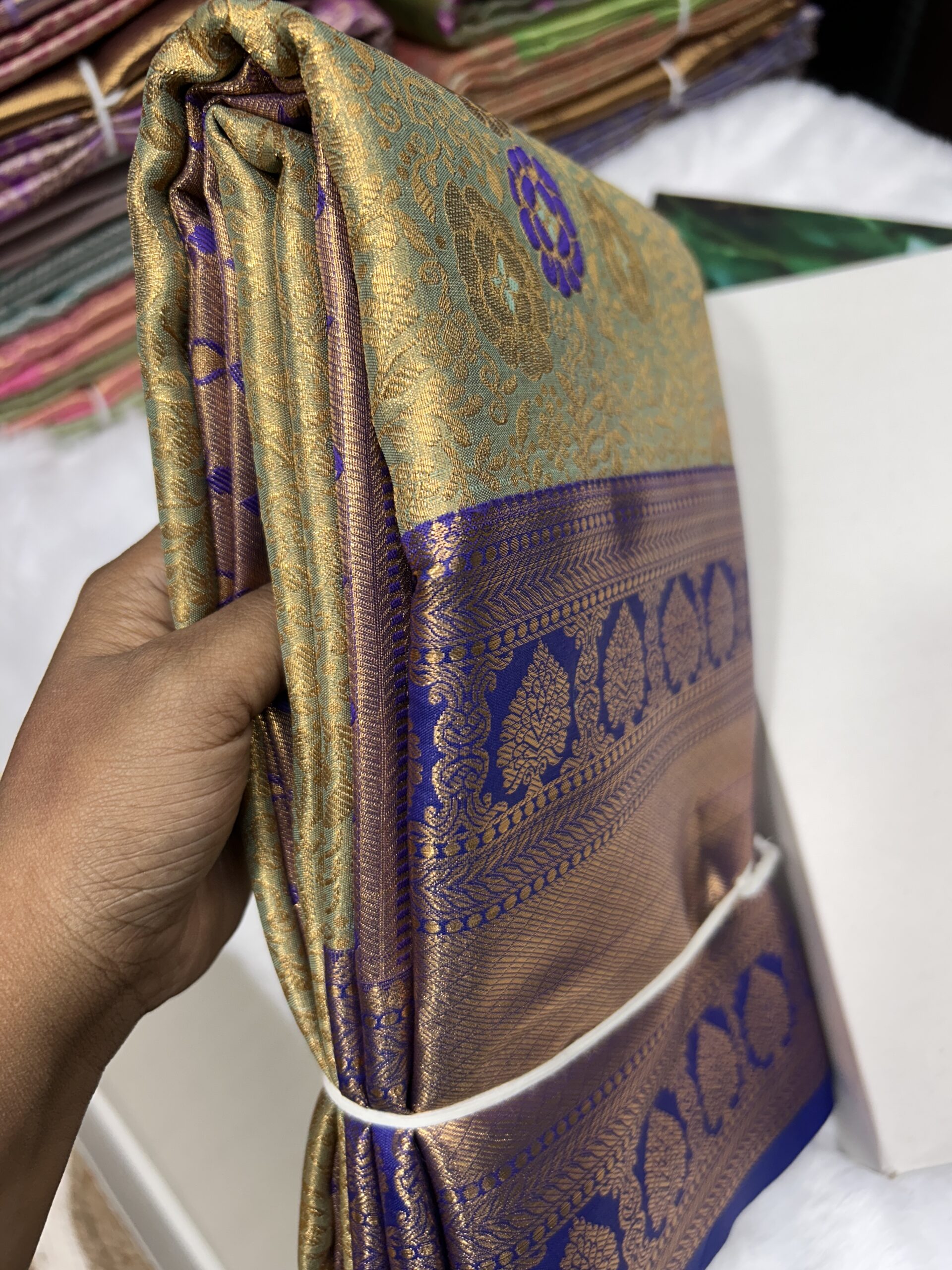 Pure silk mix Kanchi 1 - Image 2