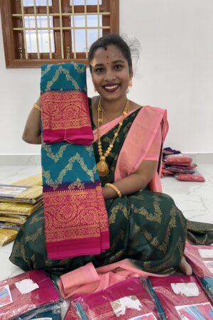 Necklace foil work saree FS088