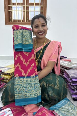 Necklace foil work saree FS085