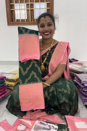 Necklace foil work saree FS084