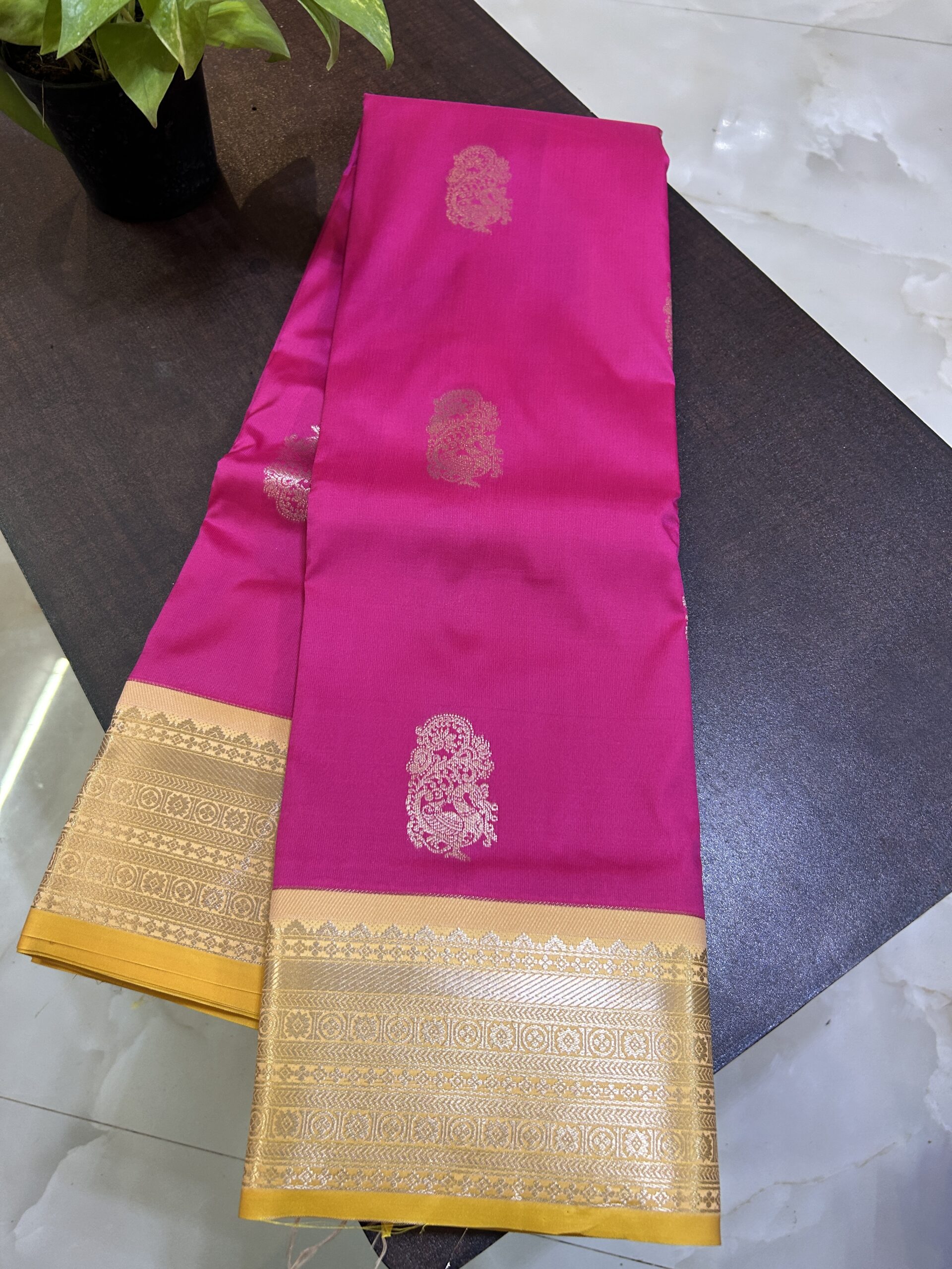 Original korvai Kanchi semi silk KK071 - Image 2