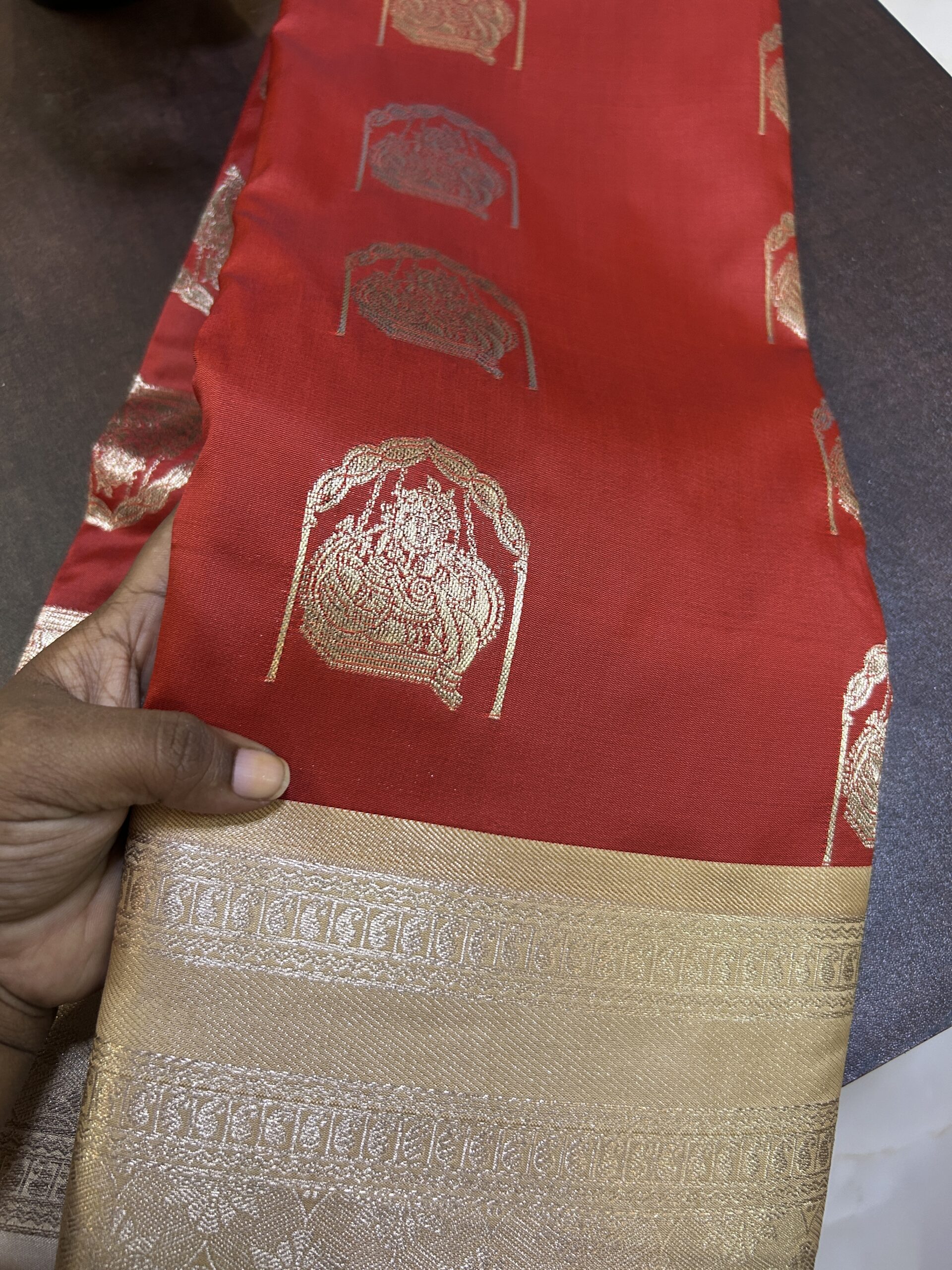 Original korvai Kanchi semi silk KK072 - Image 2
