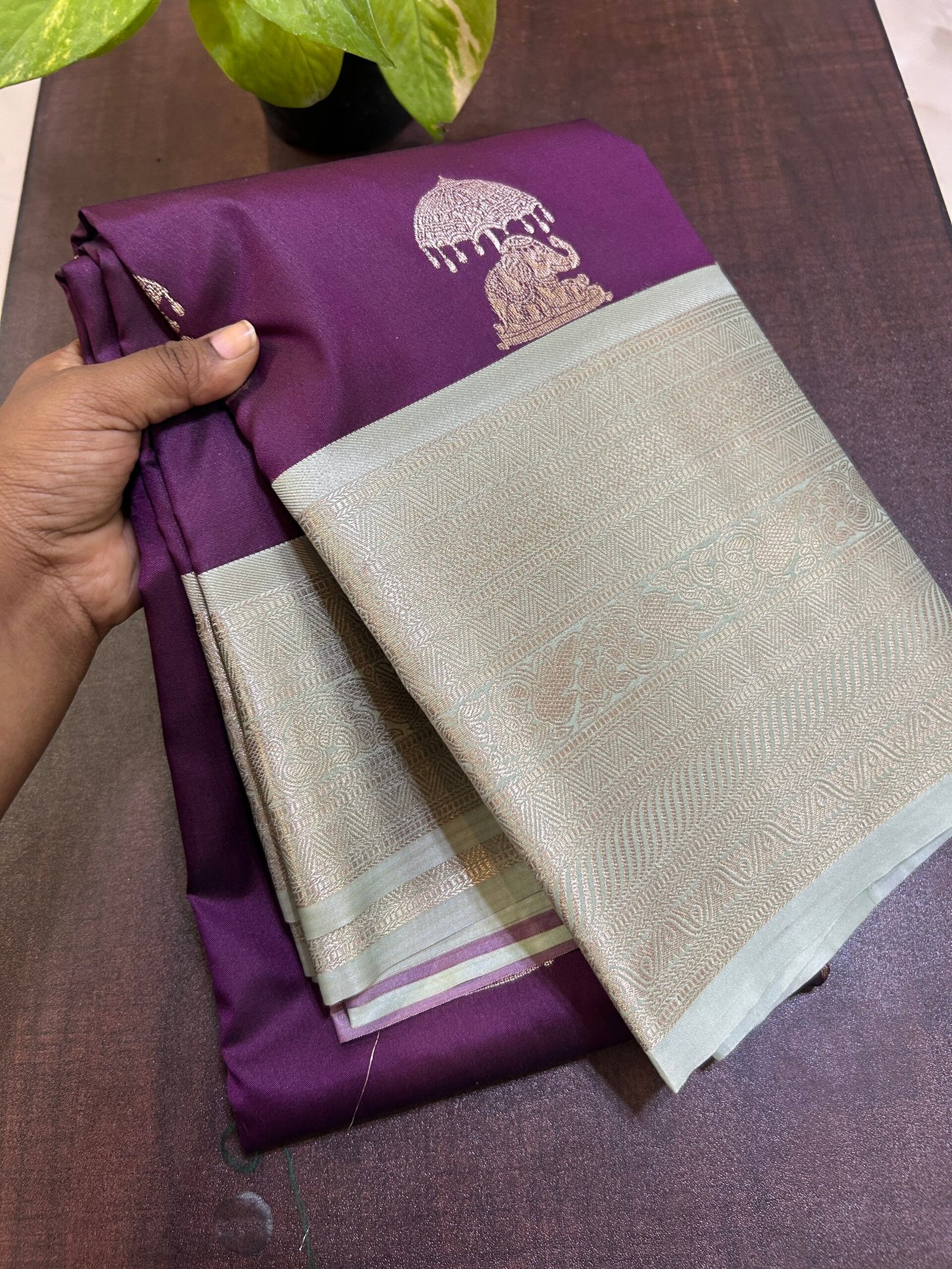 Original korvai Kanchi semi silk KK073