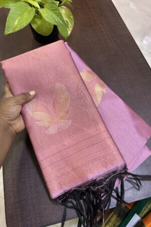 Triple zari semi silk TS074