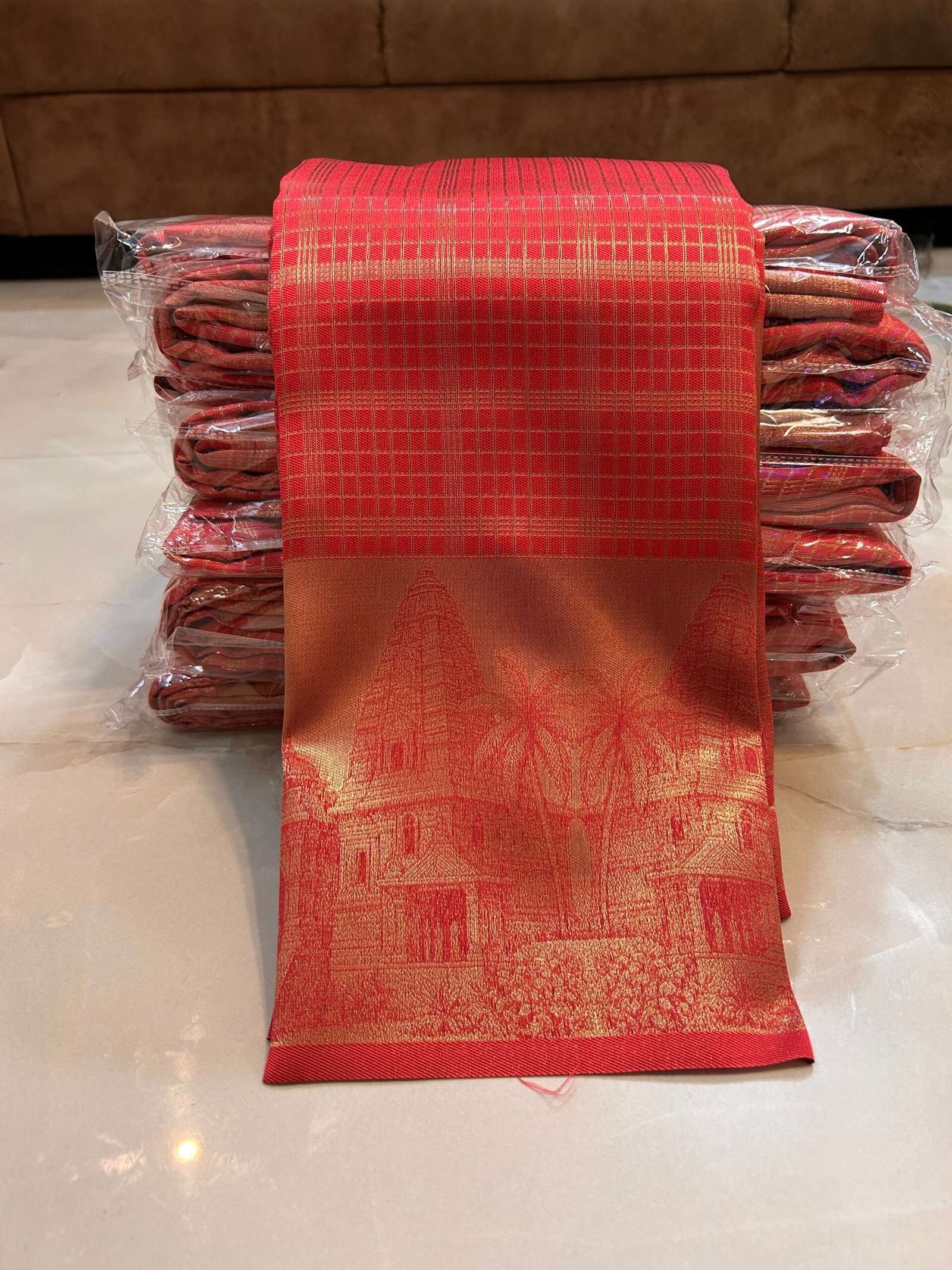 Rani Pinkish peach Gopuram DGH05 - Image 2