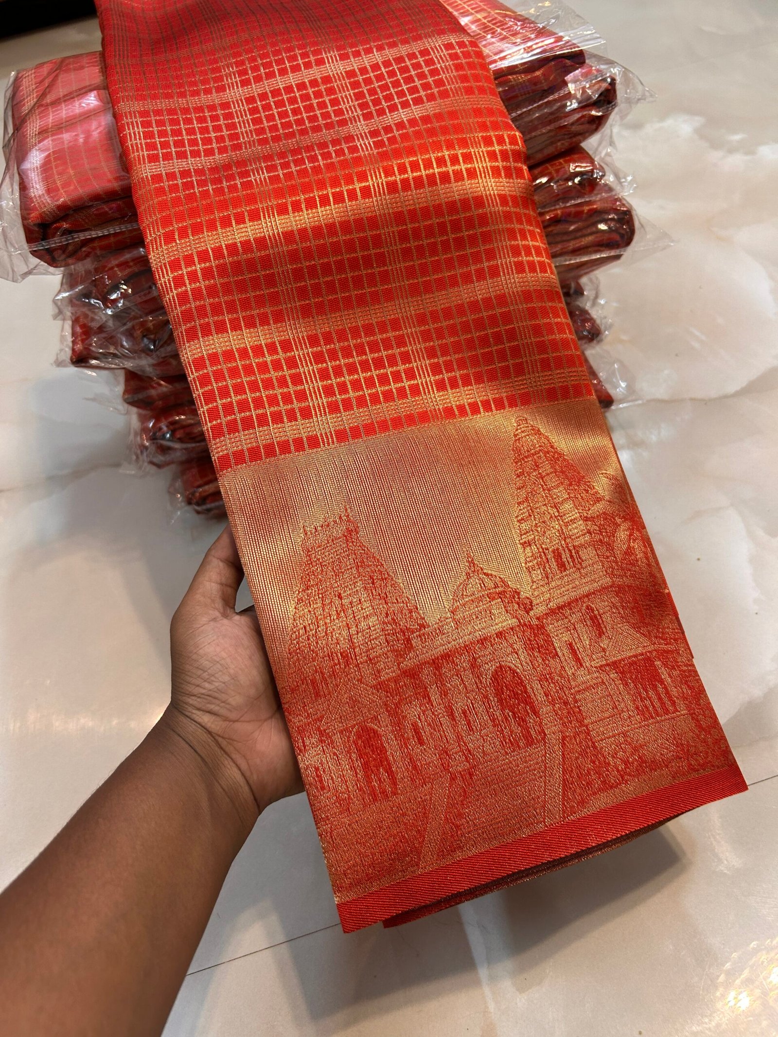Tangerine Dual shade Orange Gopuram DGH03 - Image 2