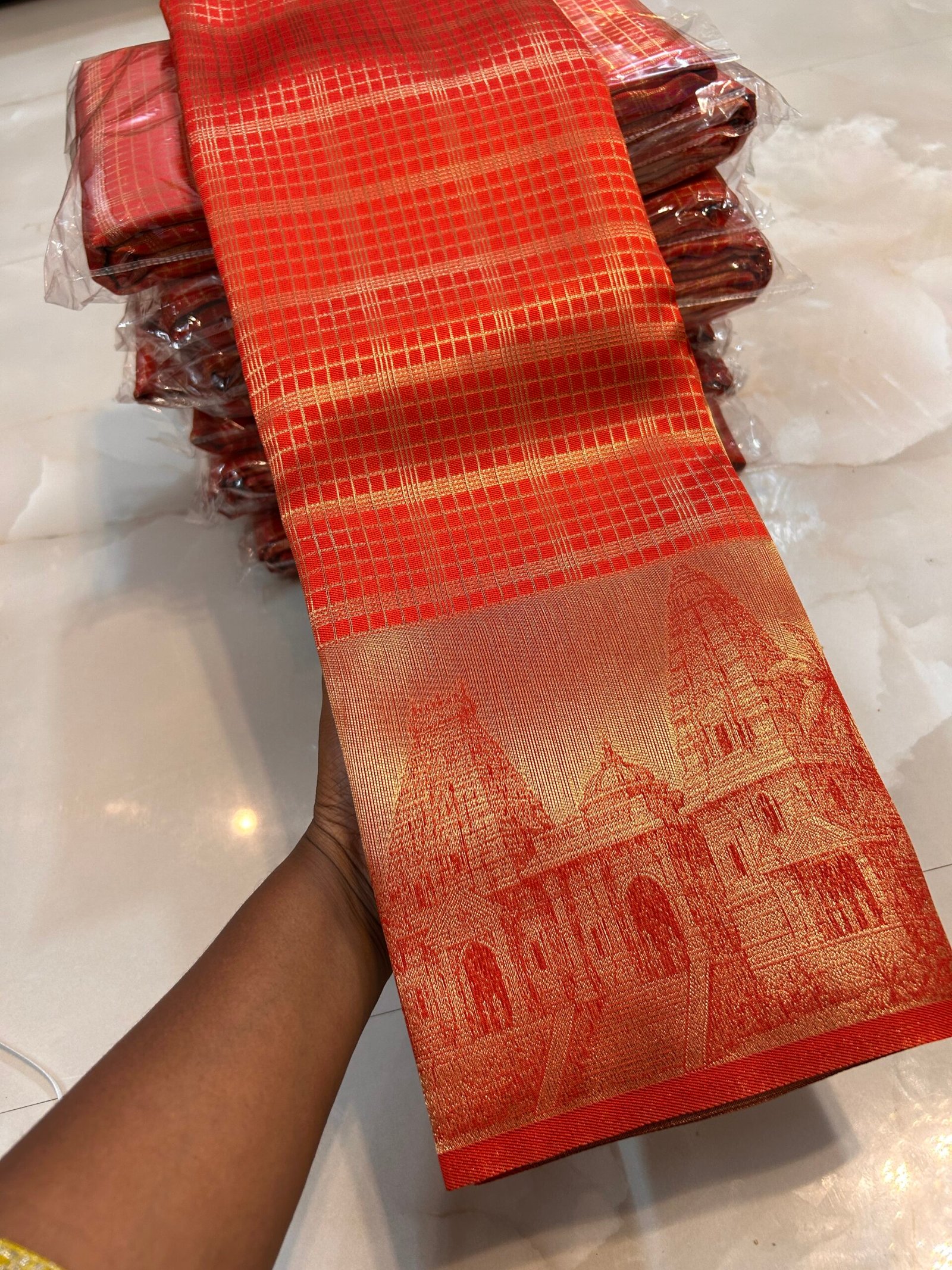 Tangerine Dual shade Orange Gopuram DGH03 - Image 3