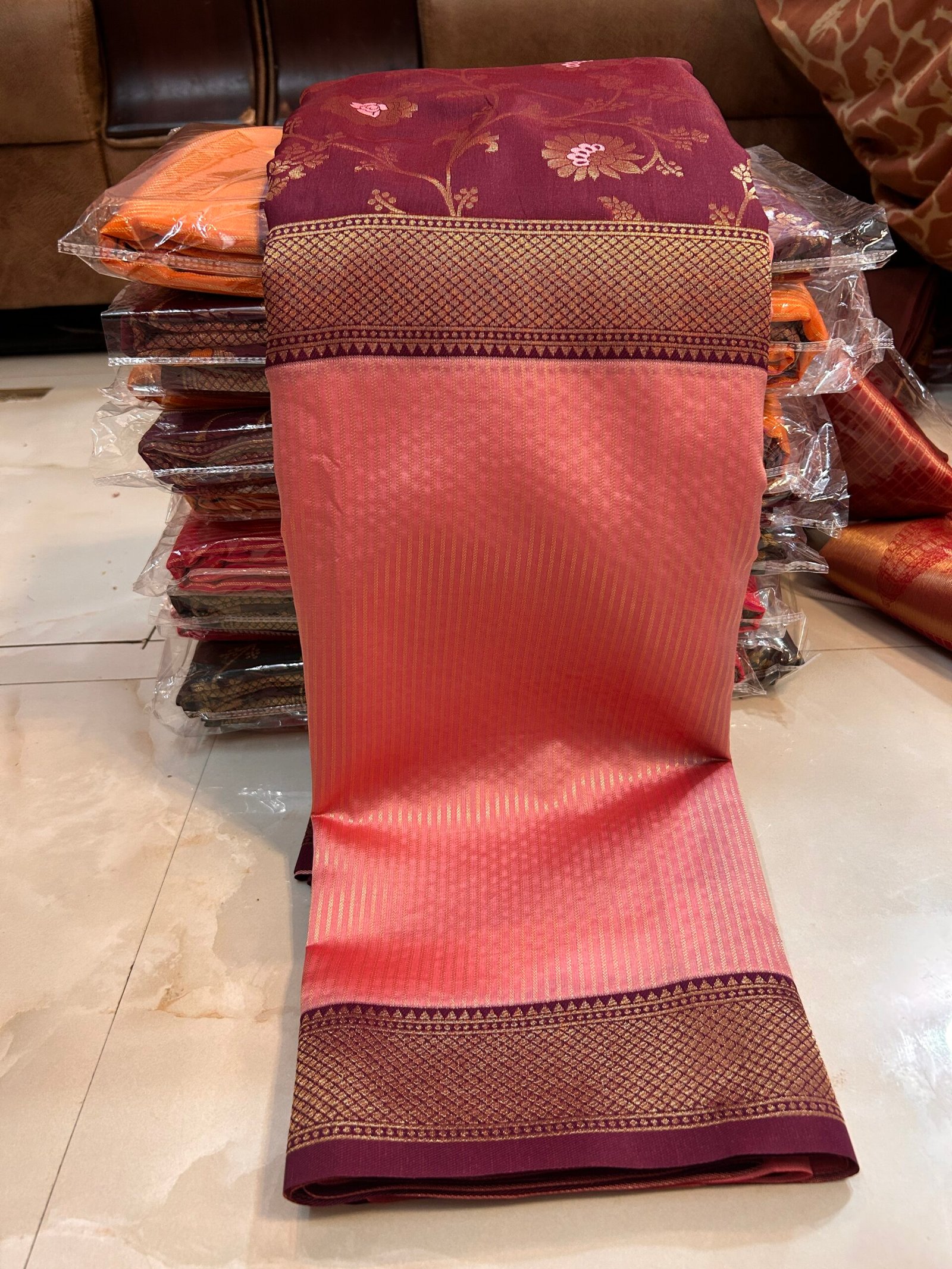 Vairaoosi floral half and half VRH06 - Image 4