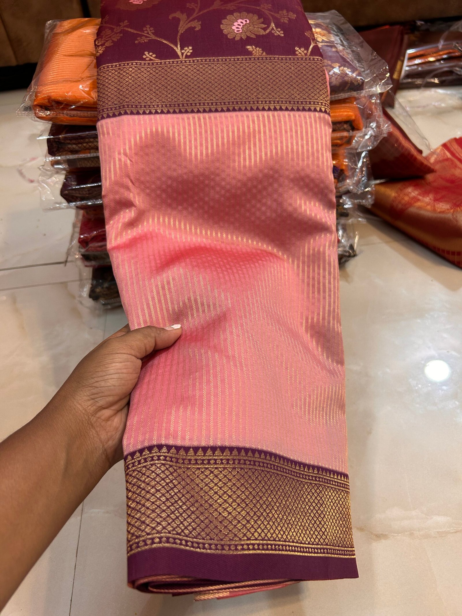 Vairaoosi floral half and half VRH06 - Image 2