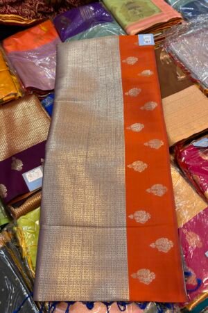 Lavender & Orange Matka glaze silk