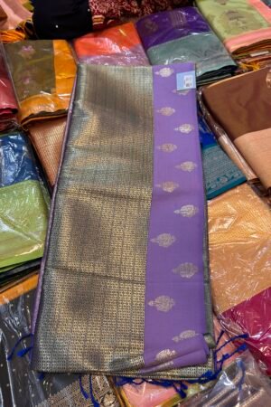 Peacock lavender  matka glaze silk