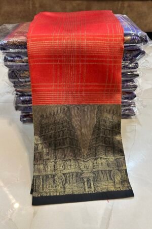 Ruby crimson Srirangam Gopuram heritage