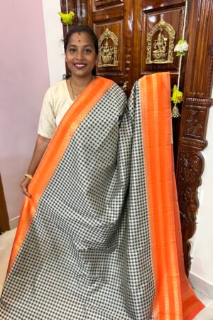Tangerine Orange MADRAS KATTAM