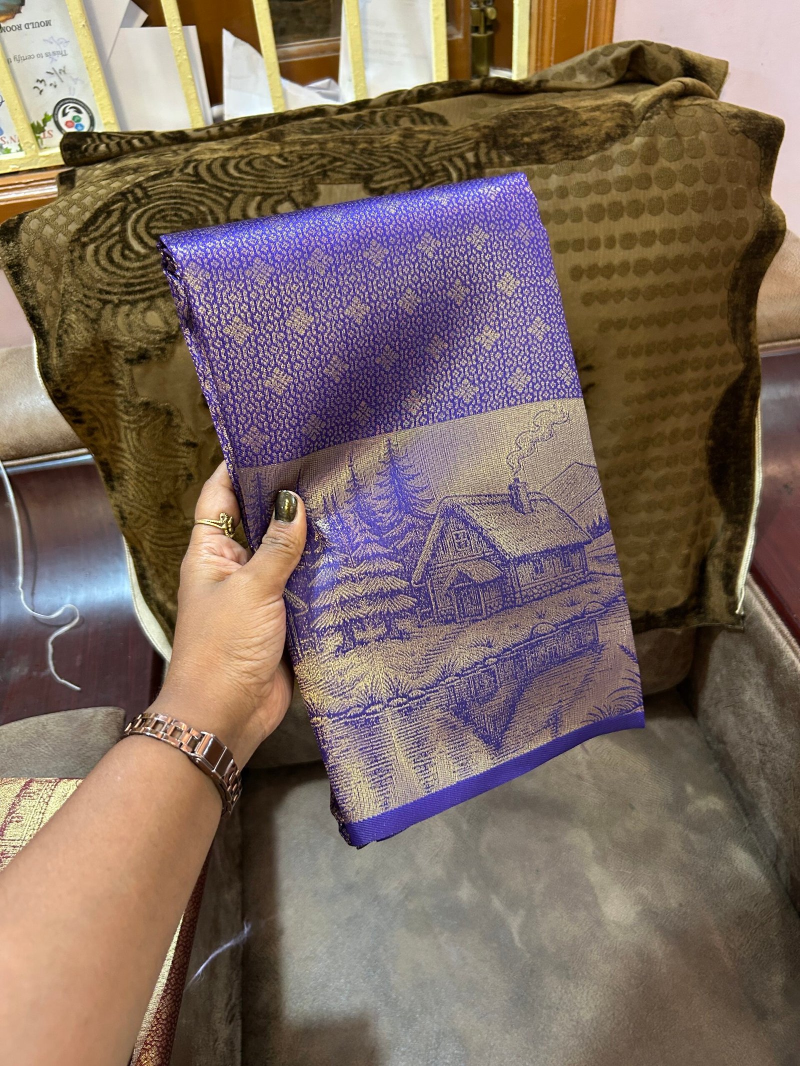 Violet Pine Valley kanchipuram - Image 3
