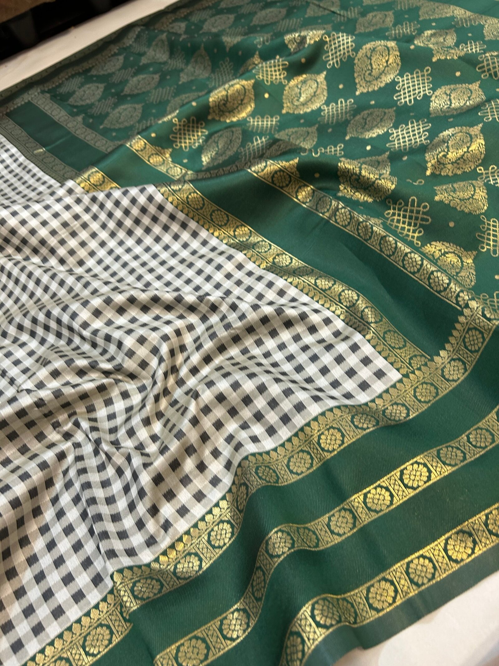Emerald Green MADRAS KATTAM - Image 5