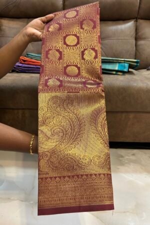 Tanjore Peacock Coffee Chocolate Brown