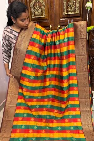 Royal checks diamond butta Arakku Podi maroon